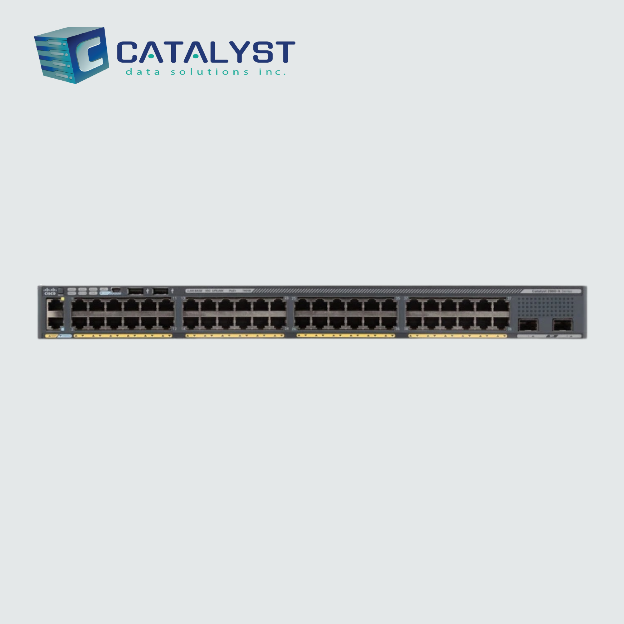 Cisco Catalyst WS-C2960X-48FPD-L | Layer 2/4 Managed Stackable Switch - Image 2