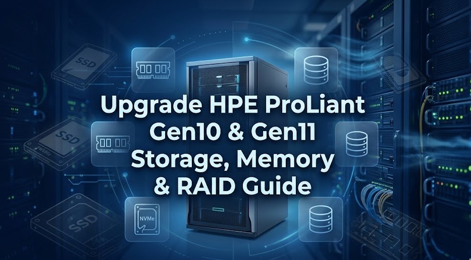 How to Upgrade HPE ProLiant Gen10 & Gen11 Servers: Best Storage, Memory, and RAID Options