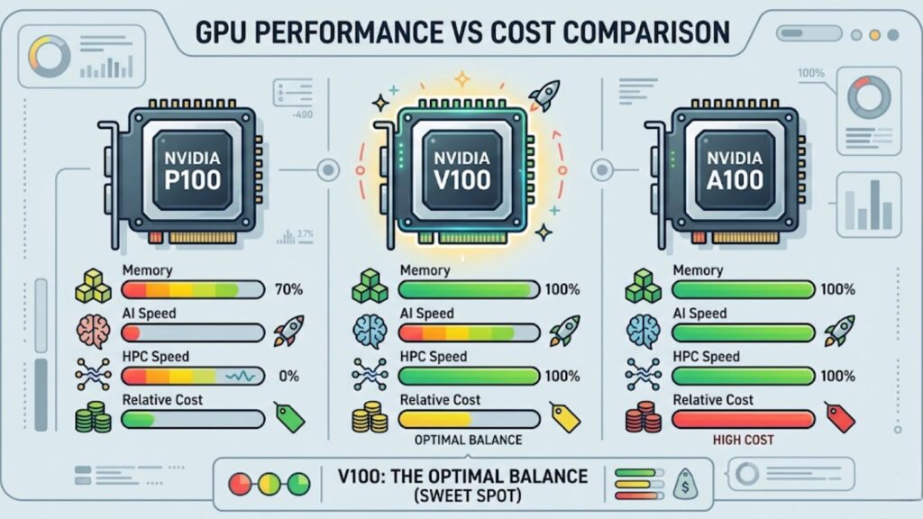 NVIDIA Tesla V100 vs Similar GPUs