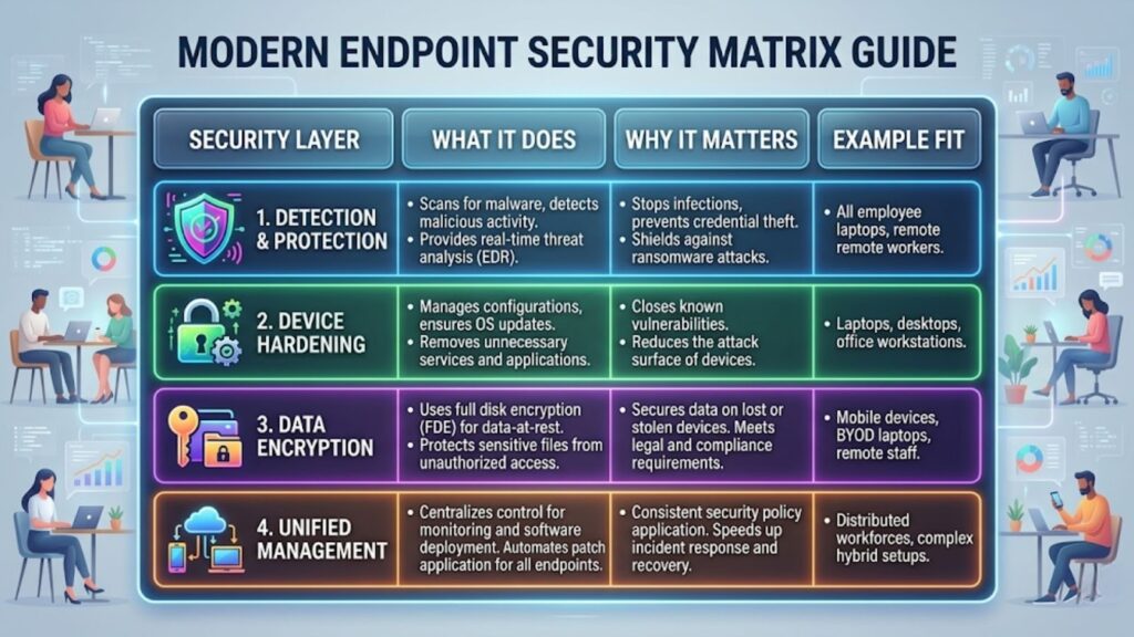 Endpoint Security Control Matrix for Distributed Workforces