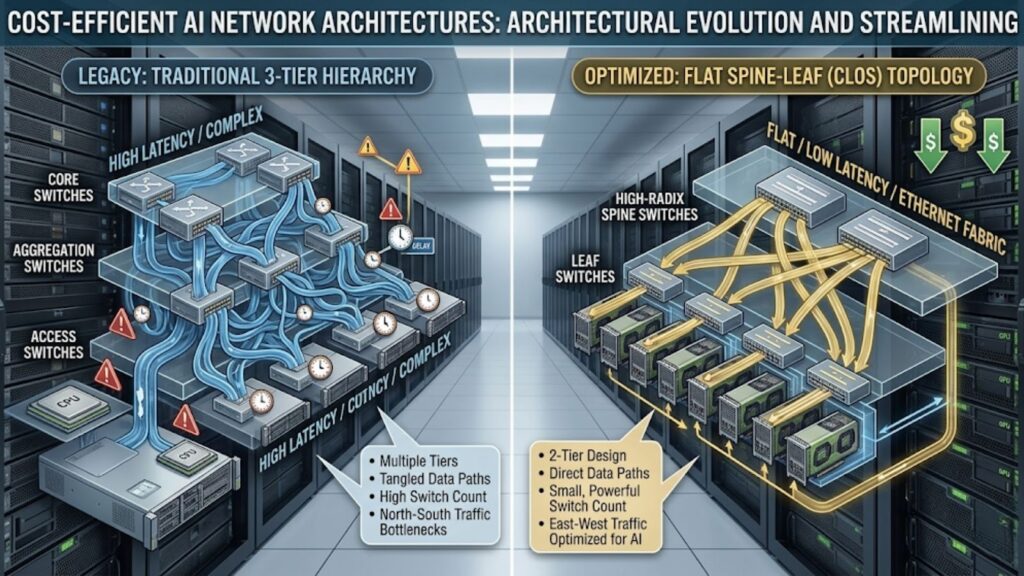 Cost-Efficient AI Network Architectures