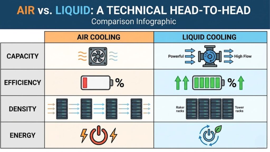 Comparison: Air vs Liquid Cooling