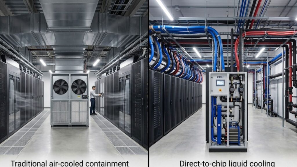 Air Cooling vs Liquid Cooling for AI Data Centers