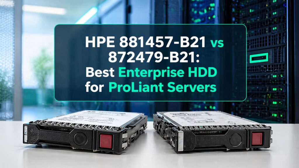 HPE 881457-B21 vs 872479-B21: Best Enterprise HDD for ProLiant Servers