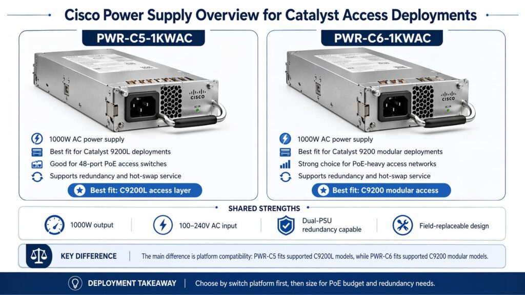 Cisco Power Supply Overview for Catalyst Access Deployments
