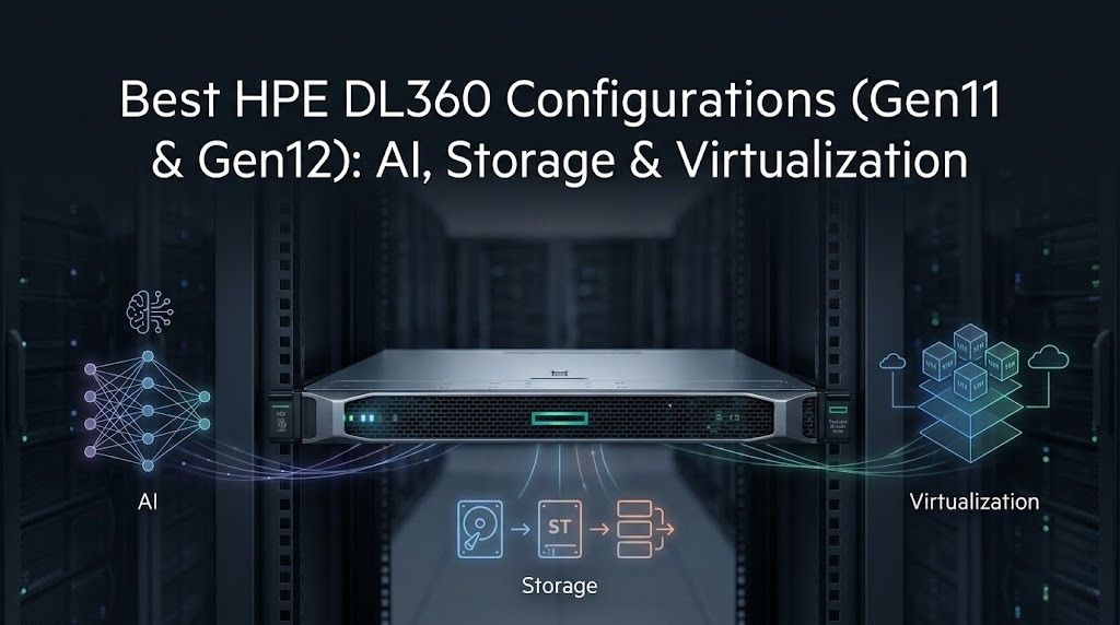 Best HPE DL360 Configurations (Gen11 & Gen12): AI, Storage & Virtualization