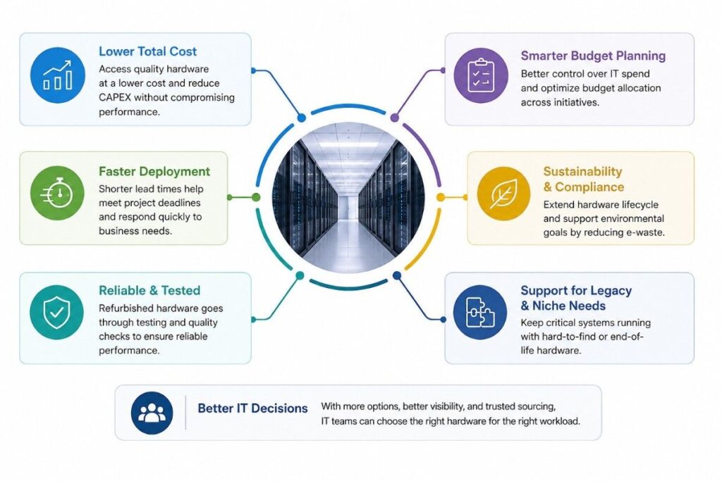 How Does Refurbished Hardware Sourcing Support Better IT Decisions?