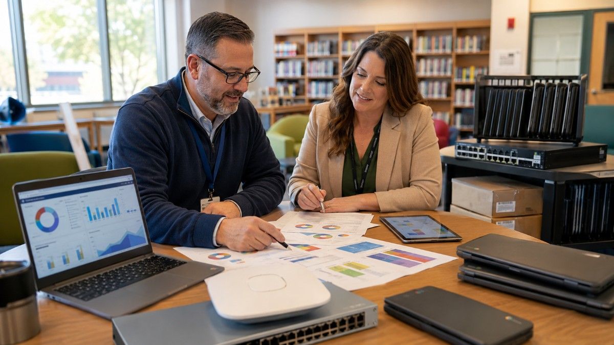 How to Layer E-Rate, Local Funds, Grants, and Hardware Sourcing for School IT Projects