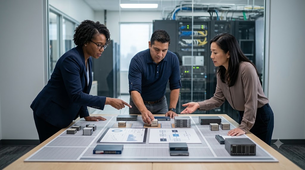 IT and business teams designing infrastructure around a shared outcome.